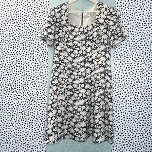 Vintage Silk Floral + Polka Dot Dress